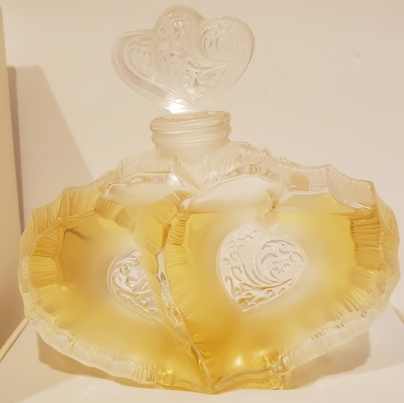 Authentic LALIQUE DEUX COEURS 2004 Crystal Limited Edition Hearts perfume Flacon - Picture 11 of 17